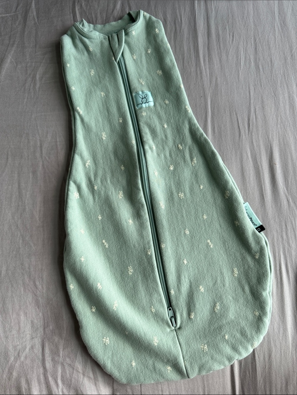 Mint Green Baby Sleep Sack with Front Zip